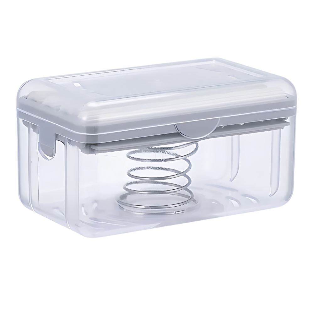 2-in-1 Soap Dispenser -Grey - Ozerty