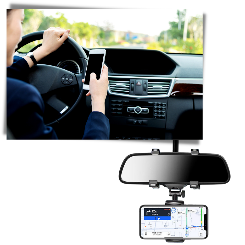 Car Rearview Mirror Phone Holder