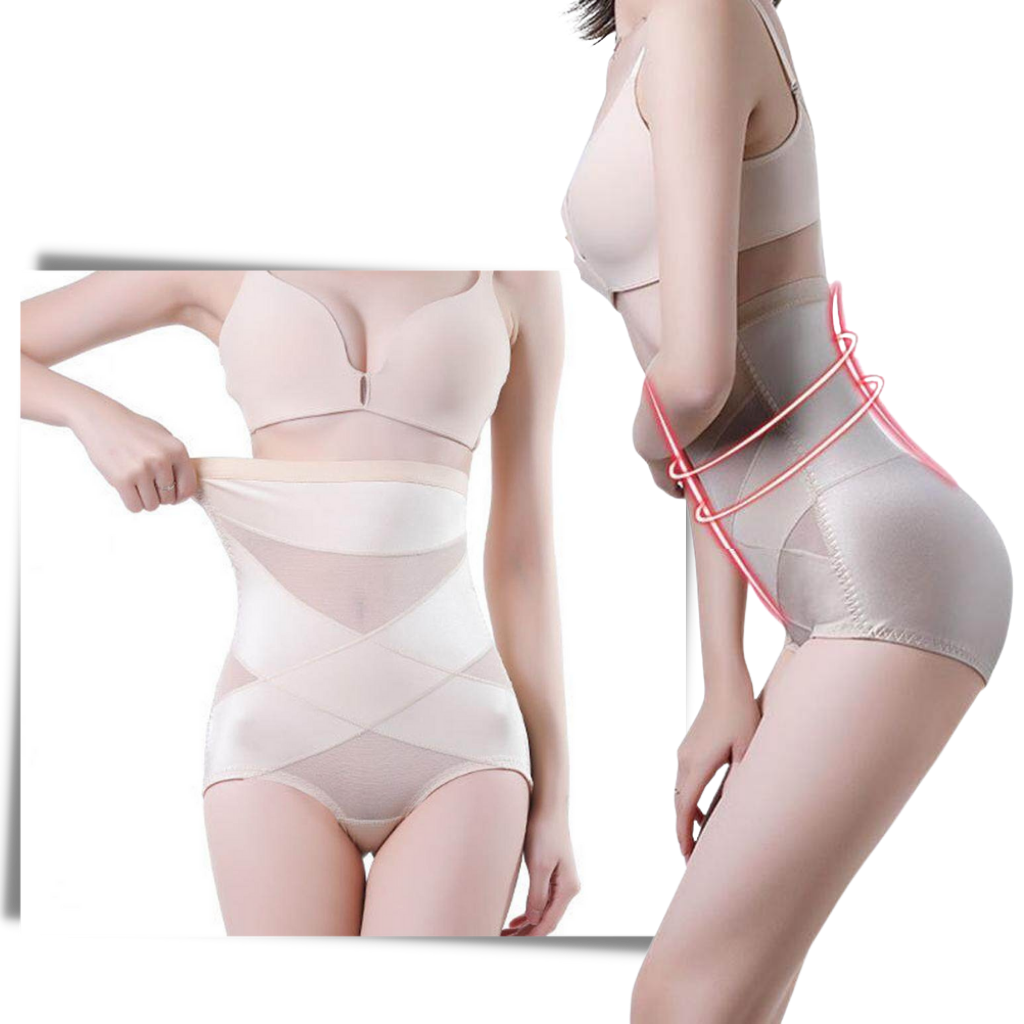 Cross Compression Slimming Abs Shapewear