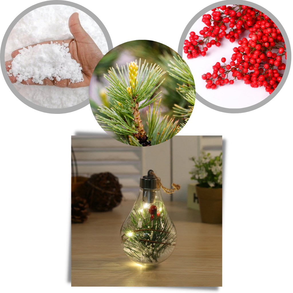 LED Transparent Christmas Ball Lightbulb