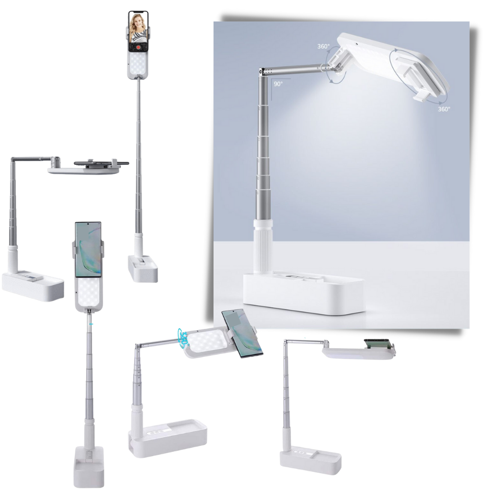 Smartphone Holder Integrated Bluetooth Light Kit