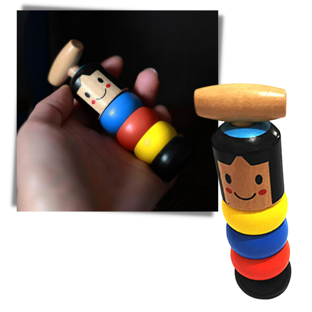 Magic Unbreakable Wooden Man Toy
