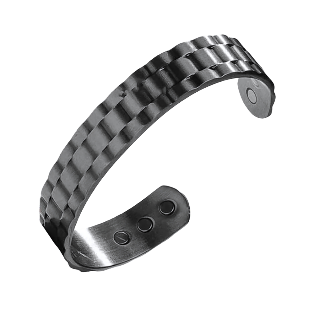 Copper Magnetic Therapy Bracelet -Black - Ozerty