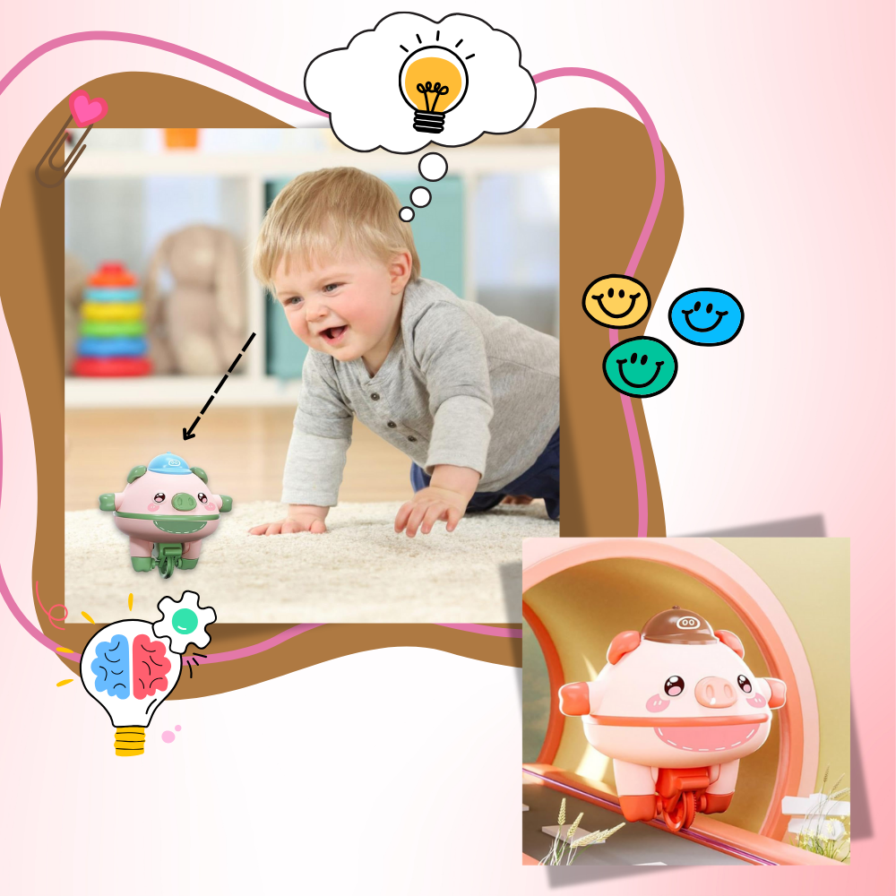 Cutesy Tightrope Piggy Toy - Ozerty