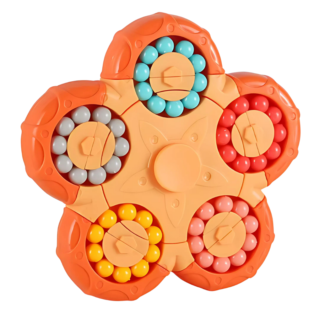Dual Purpose Magic Bean Puzzle Toy -Orange - Ozerty