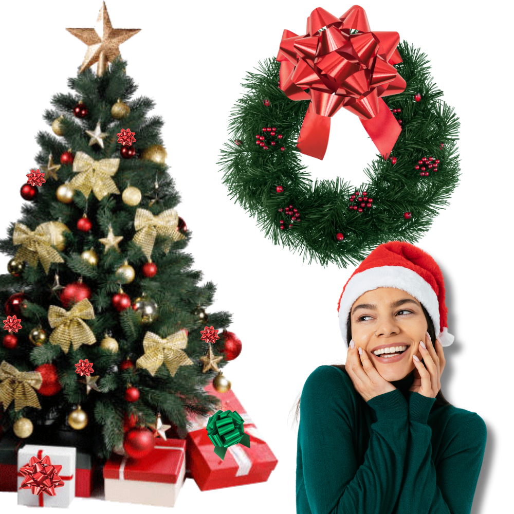 Festive Easy Assembly Ribbon Bows - Ozerty