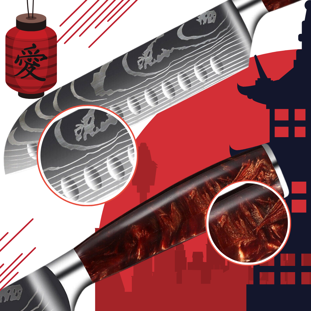 Fire Land Series Japanese Knives - Ozerty