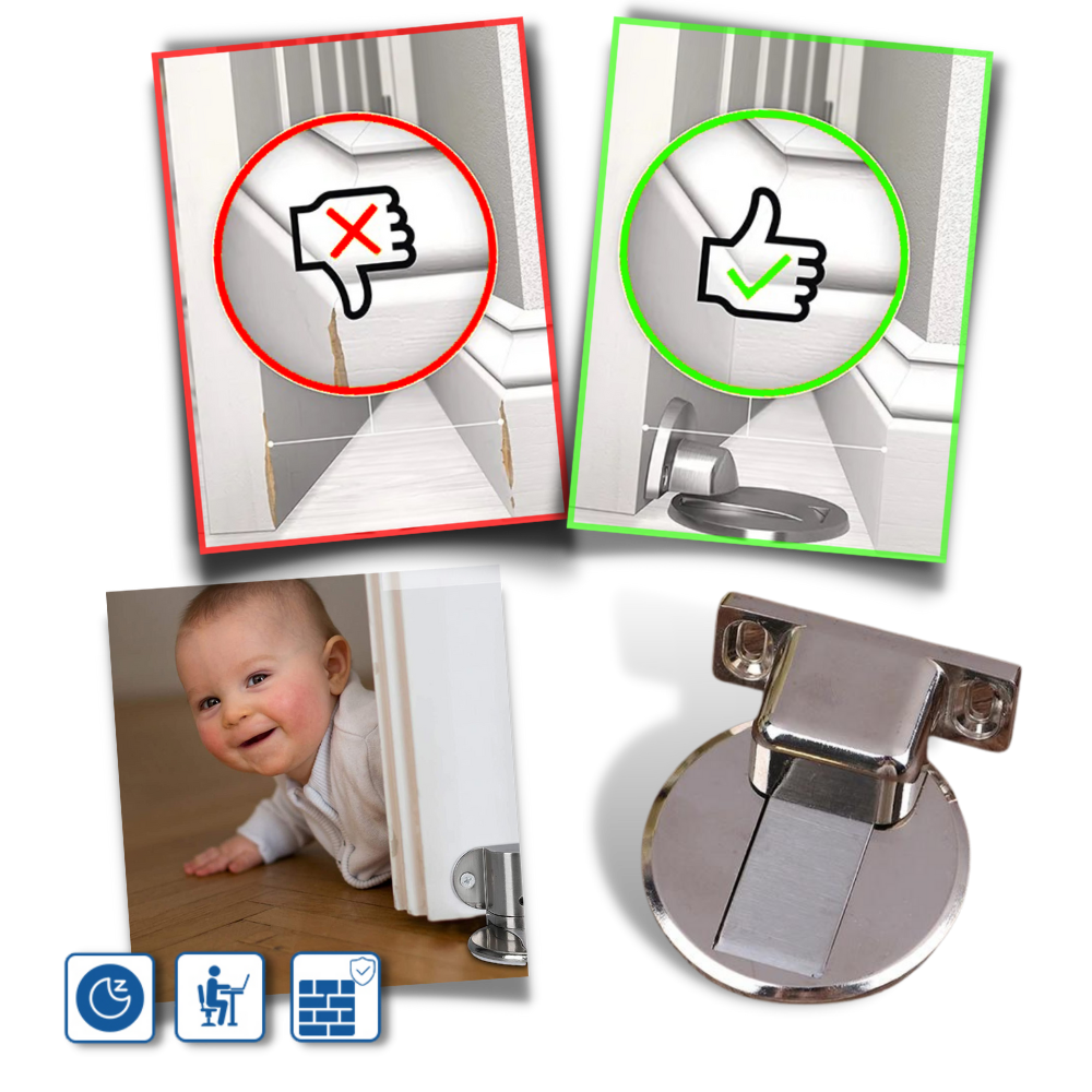 Magnetic Door Stopper in Stainless Steel
- Ozerty