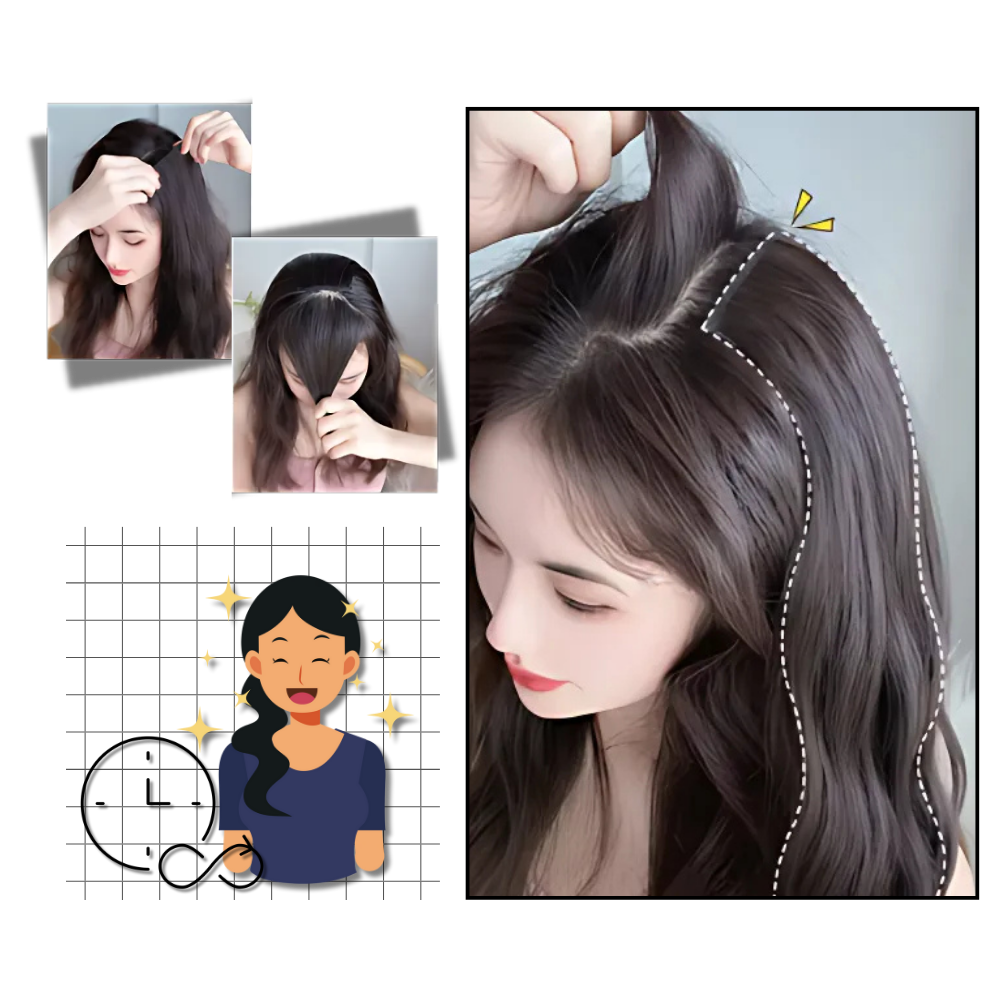 Natural Handwoven Hair Extension Clips - Ozerty