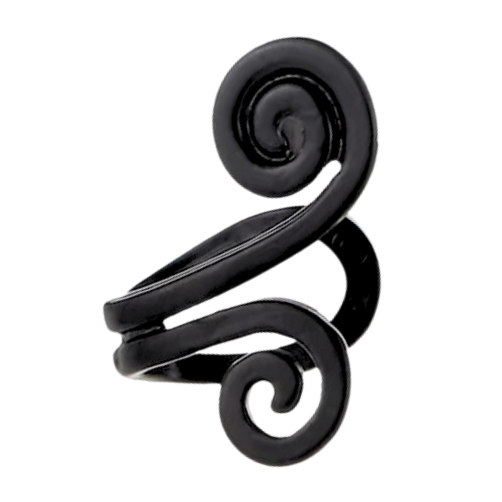 Relaxation Support Non Piercing Earrings -Black - Ozerty