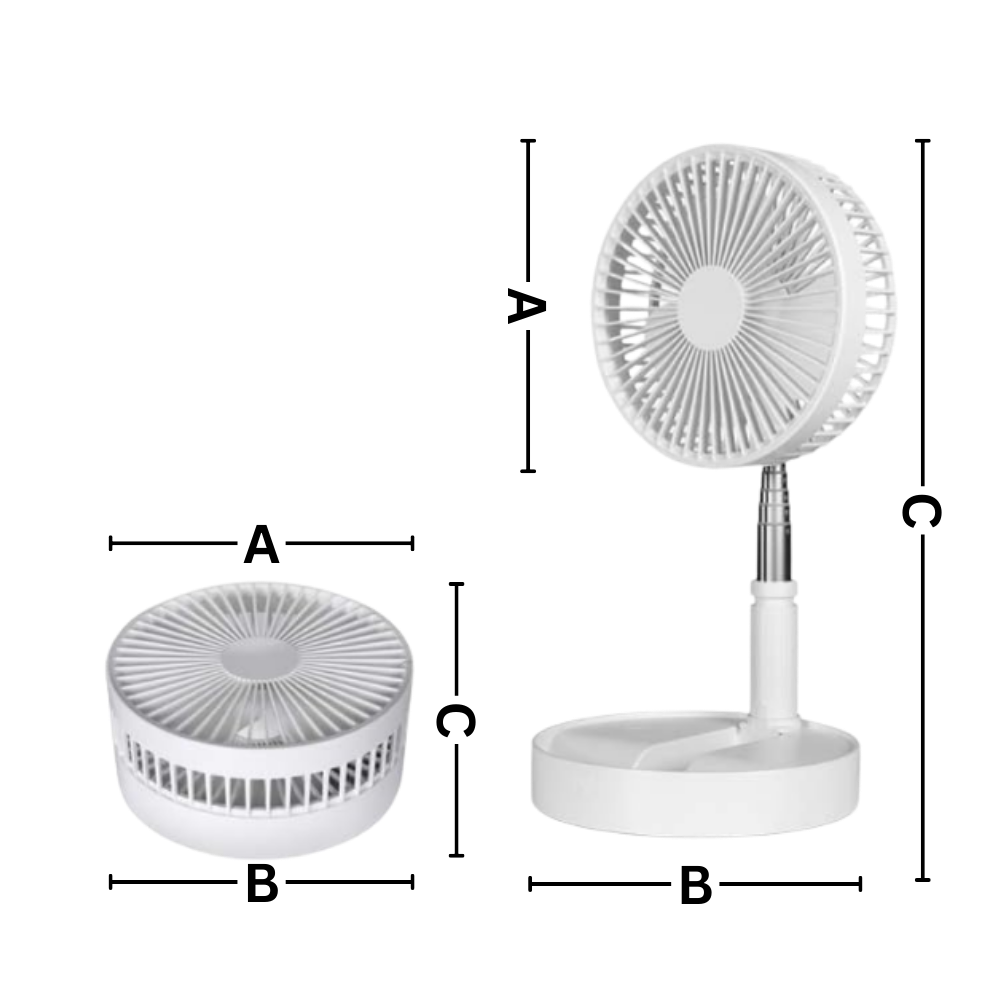 USB charging portable fan - Ozerty