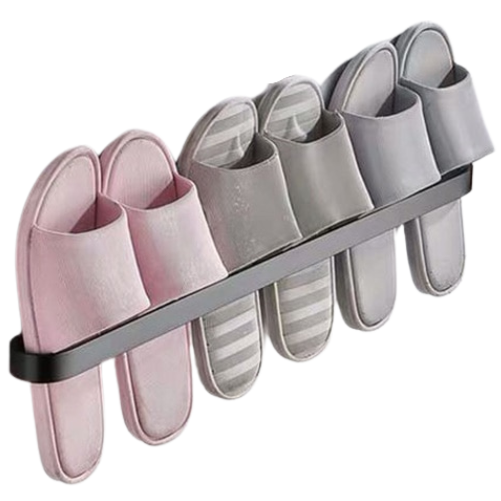 Aluminium Wall-Mounted Slipper Rack